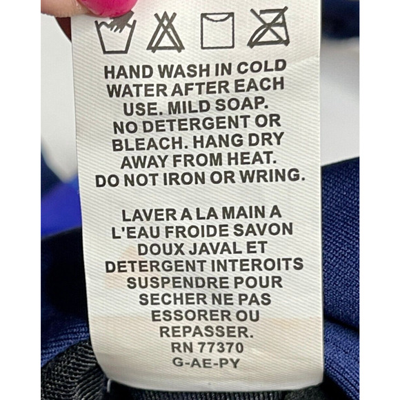 TYR Women DELRAY Aqua ControlFit 1pc SwimSuit - Navy Turquoise - Size 8 - $80 - Picture 5 of 6